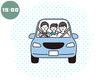 【 15:00 】 作業終了・帰宅